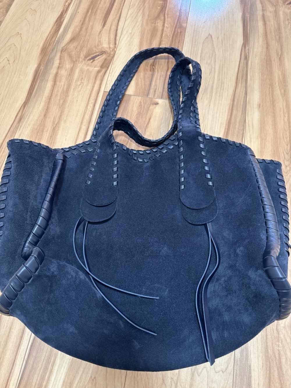 Chloe Mony Large Suede Tote - Picture 3 of 13